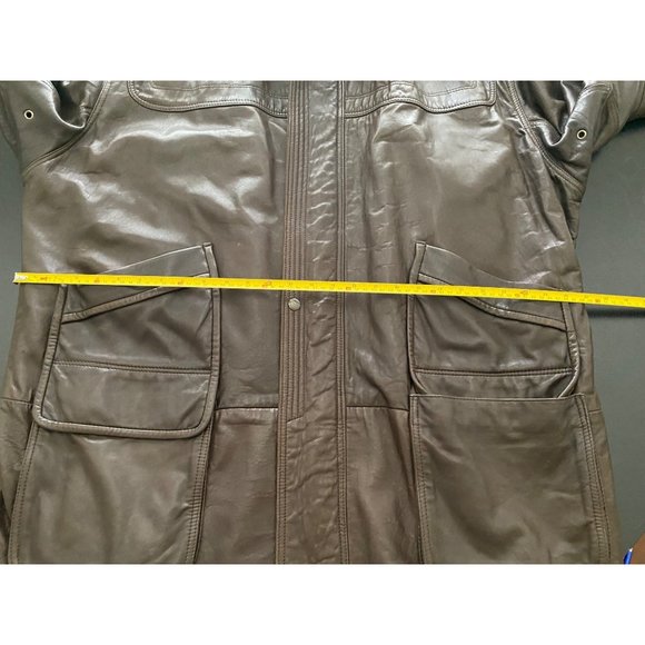 VTG Boyd's Philadelphia Luxury Leather Coat Mens US 44 Streetwear Hip Hop Jacket - Picture 15 of 16
